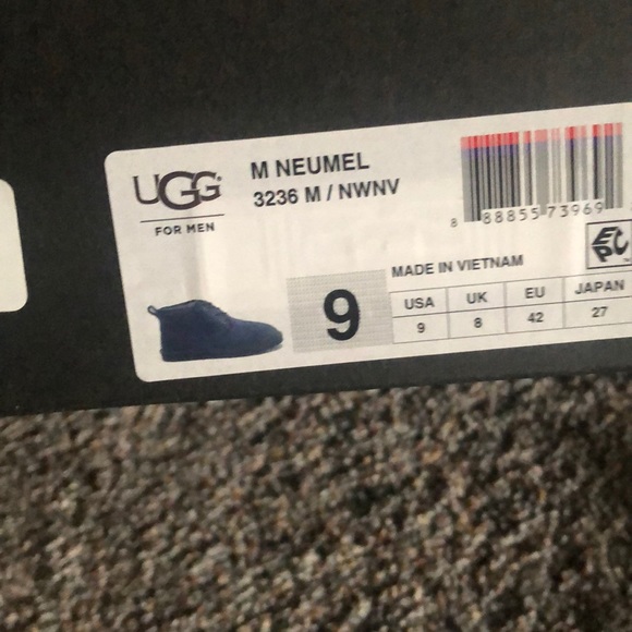 Ugg Neumel NIB Men’s 9 - Picture 2 of 2